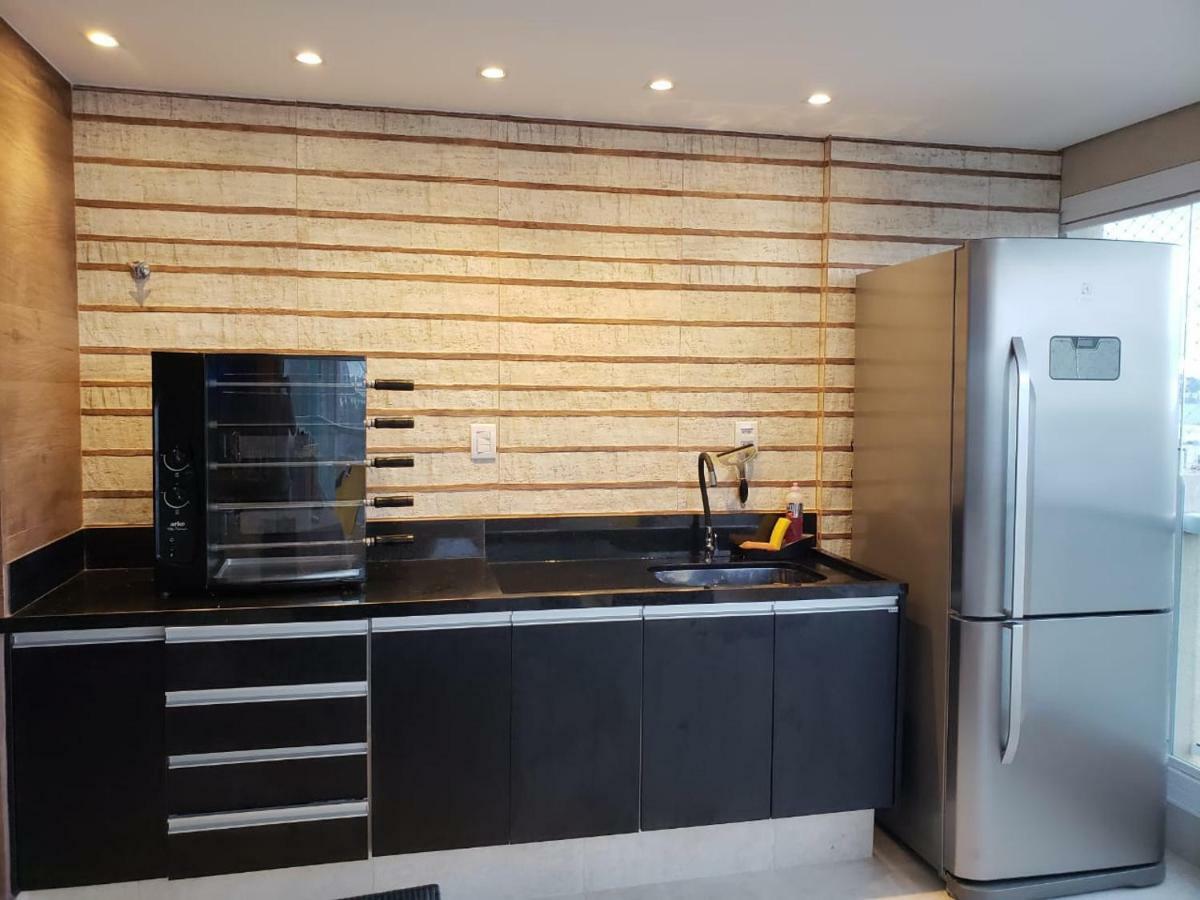 Ferienwohnung Apto Com Vista Para O Mar E Ampla Varanda Gourmet Guarujá Exterior foto