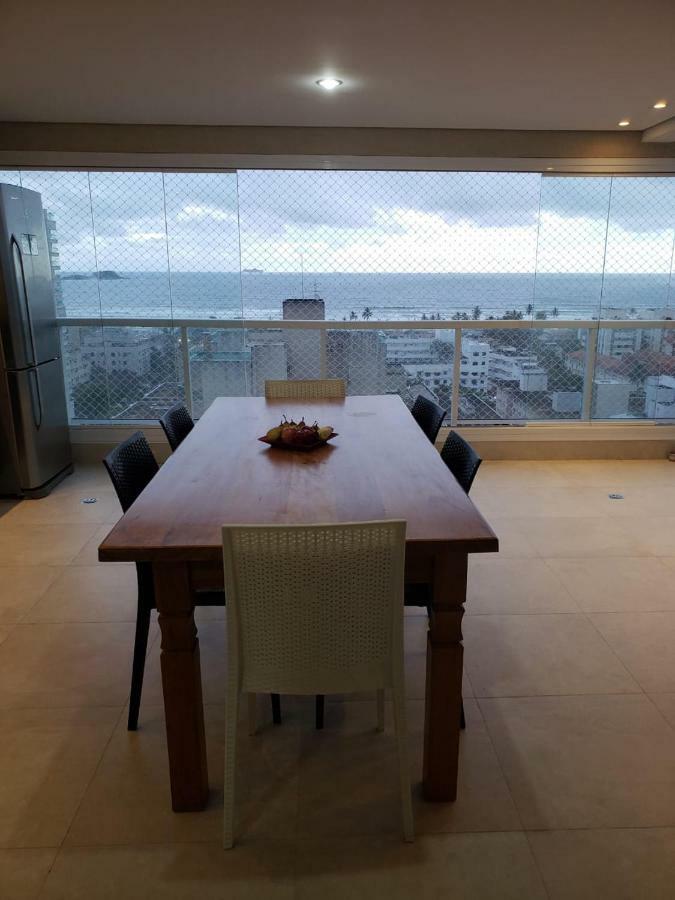 Ferienwohnung Apto Com Vista Para O Mar E Ampla Varanda Gourmet Guarujá Exterior foto